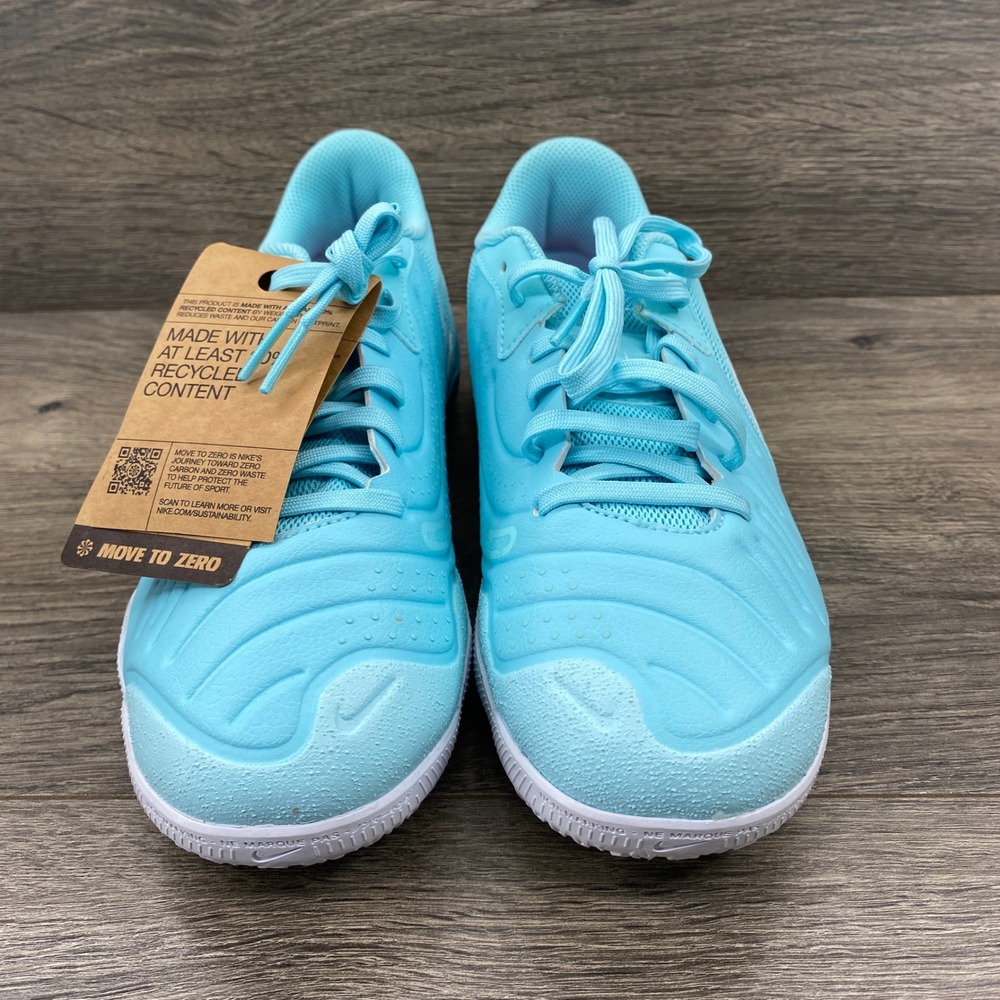Nike Tiempo Legend 10 Academy IC Mens 9.5 Light Blue Indoor Soccer DV4341-401 - Picture 5 of 10